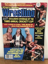 Vtg August 1988 Sports Review Wrestling Lex Luger Sting Mike Rotundo Mag... - $19.99
