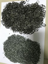 Mild Steel Loose 9mm Round Ring+Riveted Chainmail Repair Oil Finish- 1kg... - £39.65 GBP