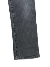 Chico&#39;s Platinum Women Jeans Straight Leg Denim Mid-Rise Faded Black Size.1 - £15.63 GBP