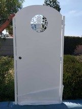 Solid Metal Gate, Custom Art Pedestrian Walk Thru Entry Iron Steel Garde... - $1,349.00