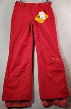 O&#39;Neil Snow Pants Youth Size L12 Red Pockets 2 Layer Shell Waterproof Fl... - $43.29