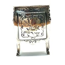 Vintage Sterling Silver Victorian Side Table Cabinet Furniture Display Miniature - £75.17 GBP