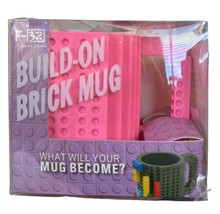 Unicorn Build-on Brick Mug w/ 5 Packs of Building Blocks, Compatible with Lego - £15.07 GBP