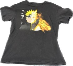 Vintage Naruto Shippuden T Shirt Men&#39;s Medium  Black Ripple Junction Anime 2002 - £38.95 GBP