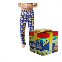 Star Wars the Mandalorian Grogu All Over Print Pajama Pants in Gift Box ... - £21.19 GBP