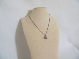 Aqua 15-1/2&quot;Dark Grey Tone Pave Fireball Pendant Necklace L645 $30 - £8.87 GBP