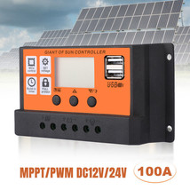 100A Pwm/Mppt Solar Panel Regulator Charge Controller Auto Focus Trackin... - $38.99