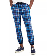 Sun + Stone Men&#39;s Donnie Regular-Fit Plaid Joggers in Blue-Size XL - €26,69 EUR
