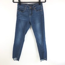 Articles of Society Womens Jeans Skinny Raw Hem Dark Wash Stretch 26 - £15.20 GBP