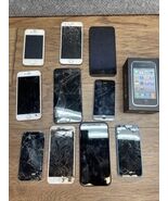 Lot of 11 - Apple iPhones For Parts One 3GS With Box As-Is MH - $909.19 MXN