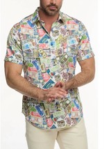 Robert Graham heist short sleeve woven button down shirt multi - $2,830.07 MXN