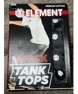 Element ~ Men&#39;s 4-Pack Tanks Tops Cotton Black Undershirts ~ XL - $39.25 CAD
