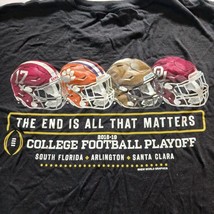 Hanes College Football Playoff Men's Black Cotton T-shirt Short Sleeve Size L image 6