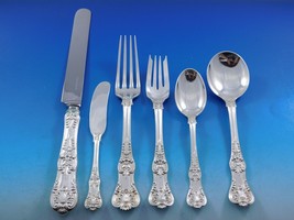 English King by Tiffany &amp; Co Sterling Silver Flatware Set Service 48 pcs Dinner - £6,820.59 GBP