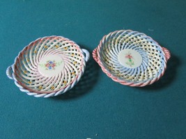 Spanish Majolica Pottery Vanity Dishes Compatible with Hand Made in Spai... - $717.24 MXN