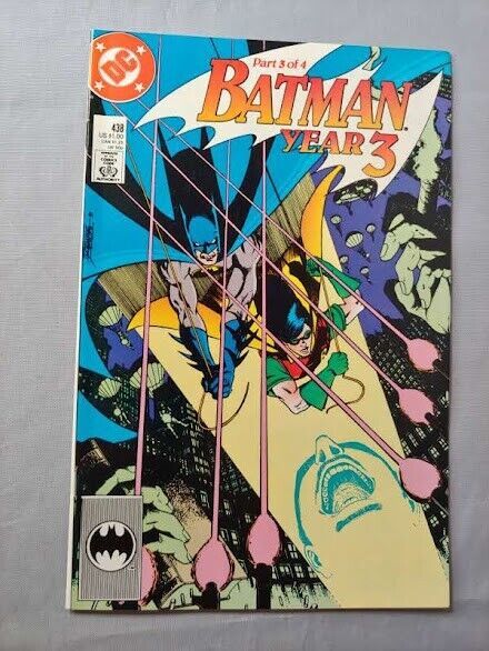 Primary image for Batman Year 3 #438 DC Comics 1989 VF+