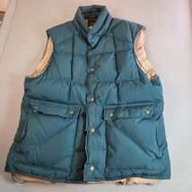 Vintage Eddie Bauer Goose Down Vest XL Made in USA Green Expedition 70s 80s - $89.99