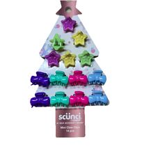 Scunci 14 Mini Claw Hair Clips Stars &amp; Bows Purple Green Pink Blue Y2K V... - $143.48 MXN