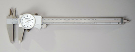 Mitutoyo - 8&quot; Dial Calipers .1/Rev .001 Grad. White Face 505-743 - £131.78 GBP