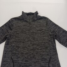 High Neck Women's Gray 1/4 Zip Cotton Blend Sweatshirt Pullover Size Large image 11