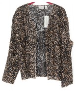Chico’s Interlude Sheer Open Front Silk Jacket Women's(1)Black/Almond RT$228 NWT - $54.95