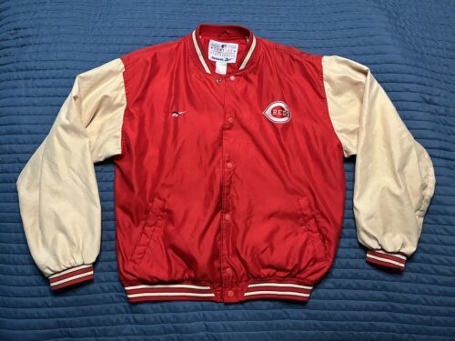 Vintage MLB Genuine Merchandise 1990s  Cincinnatti Reds Jacket Polyester Medium - £38.88 GBP