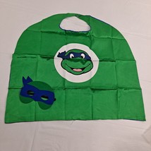 TMNT Mask Cape Halloween Costume Green Blue Youth - £10.72 GBP