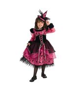 Posh Fashionista Fuchsia/Black Deluxe Victorian Witch Princess w/Mini Ha... - £27.17 GBP