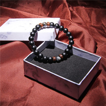 Lava Diffuser Bracelets Men Bracelets Natural Stone Bracelets Beads Men Jewelry  - £8.60 GBP
