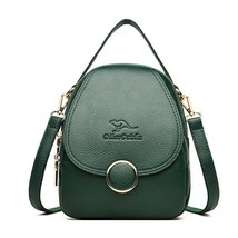New Fashion Women Leather Backpack Mini Soft Touch Multi-Function Small Backpack - £37.58 GBP