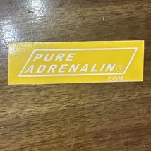 Pure Adrenalin Sticker Vintage 70’s 80’s Racing Decal NOS Race Memorabilia - £4.66 GBP