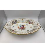 Schumann Bavaria Dresden Line Bouquet Pierced Oval Bowl 12 3/8&quot; - €69,15 EUR