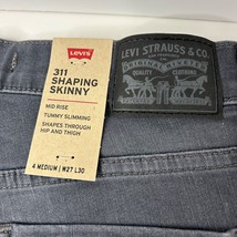 Levi&#39;s Women&#39;s 311 Shaping Skinny Jeans Dark Gray Size 27W 30L BRAND NEW W/TAGS - £31.24 GBP