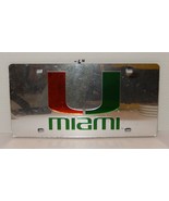 RIco University of Miami Hurricanes Mirrored Laser License Plate Orange ... - €25,63 EUR