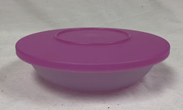 Tupperware Round Pink Sandwich/Bagel/Salad/Fruit Keeper Container #3470 - £7.01 GBP