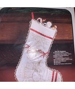 Bucilla Candlewicking Kit Angel Christmas Stocking 82059 Lace Ribbon/ Vi... - $22.45 CAD