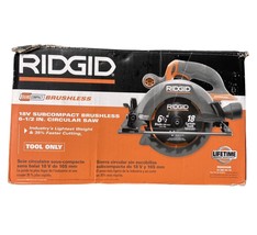 FOR PARTS - RIDGID R8656 18V Brushless Cordless 6 1/2 Circular Saw - Tool Only - £20.42 GBP