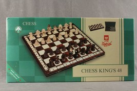 Vintage Board Game Toy Chess Set CHESS KING&#39;s 48 Schachspiel Negiel Poland - $45.10