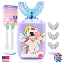 Geacker Kids Electric Toothbrush U Shaped Toddler Auto Sonic Toothbrushe... - $43.74