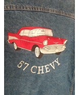 International denim aunthentic jeans jacket heartbeat of america 57 chevy - £78.75 GBP