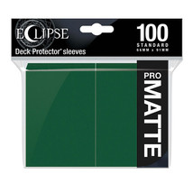 Eclipse Standard Deck Matte Sleeves 100pcs - Forest Green - $600.48 MXN