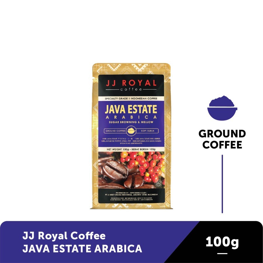 JJ Royal Coffee Java Estate Arabica (Ground), 100 Gram - $27.38