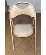 Vintage Chair Folding Louis Rastetter &amp; Sons Solid Kumfort Fort Wayne Ind - £55.03 GBP