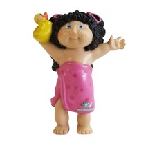 Cabbage Patch Mini Doll PVC Toy Figure Vintage 1984 80s Kid Bathtime Pink Towel - £11.68 GBP