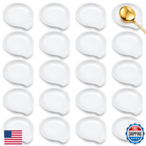 Irenare 20 Pcs Ceramic Spoon Rest for Stove Top 3.74 x 3.54 Inch Porcela... - $64.34