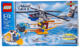 Lego CITY: Coast Guard Helicopter &amp; Life Raft (7738) 100% Complete w/Box - £54.47 GBP