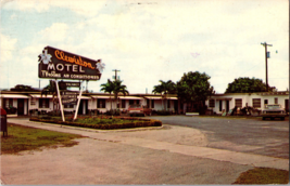 Vtg Postcard, Clewiston Motel, US Hwy 27, Florida, Roadside View, Driveway - £4.36 GBP