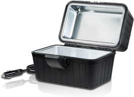 12V Portable Heating Lunch Box Electric Insulated Food Warmer Universal Black - £39.37 GBP