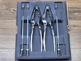 Vintage Rowoco Seafood Set - Forks Scoops Crackers - Missing 1 Fork - SHIPS FREE - £11.42 GBP