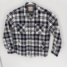 Weatherproof Vintage Mens Button Front Shirt Gray Plaid Long Sleeve Pock... - £15.58 GBP